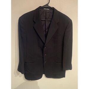 Giorgio Armani Blazer Mens 42C Black  Wool Sport Coat Suit Jacket